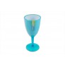 Wine Goblet 2 Tone Blue/White AM2143