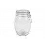 Round Glass Storage Jar with Clip Top Lid 1L AM7990