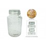 Glass Clip Top Honeybee Storage Jar 1900ml AM1653