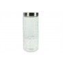 Large Glass Canister 2200ml Stainless Steel Lid AM1661