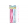 Pack of Twenty Jumbo Paper straws Assorted Colours