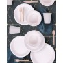 Pack of Four Biodegradable Bagasse Plates 26cm Lifestyle