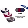 KNITTED PET BED GIFT SET MEDIUM 3 ASSORTED COLOURS